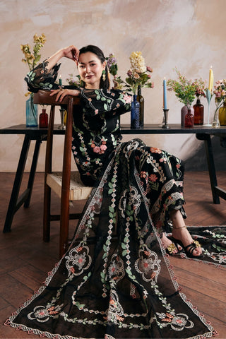 Gul Meena - Dhanak 3-Piece Unstitched Embroidered Suit