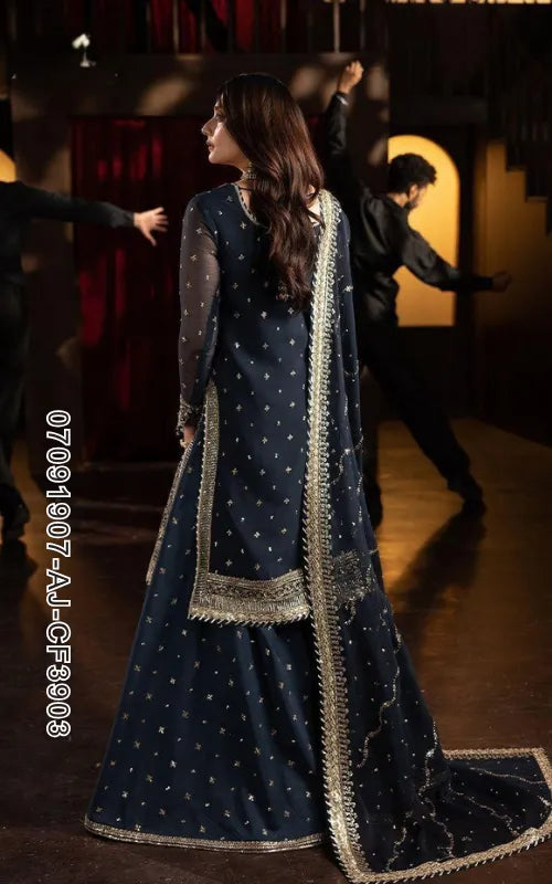ASIM JOFA ⏐ 07091907-AJ-CF3903 ⏐ CHIFFON FABRIC ⏐ EMBROIDERED