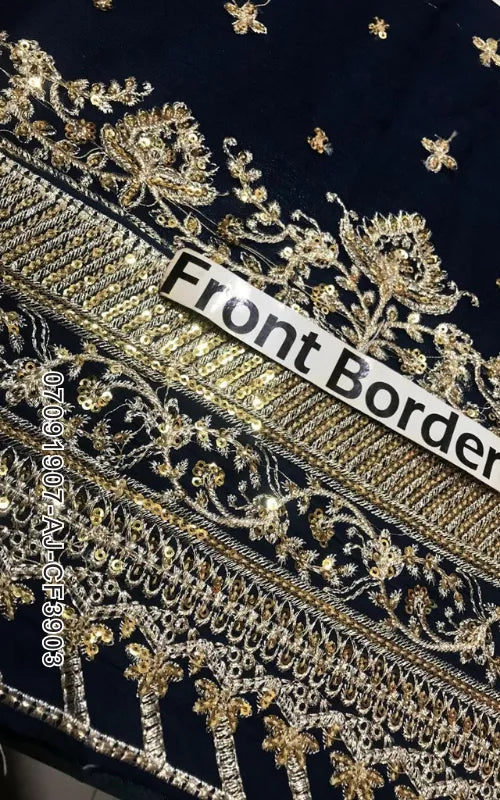 ASIM JOFA ⏐ 07091907-AJ-CF3903 ⏐ CHIFFON FABRIC ⏐ EMBROIDERED