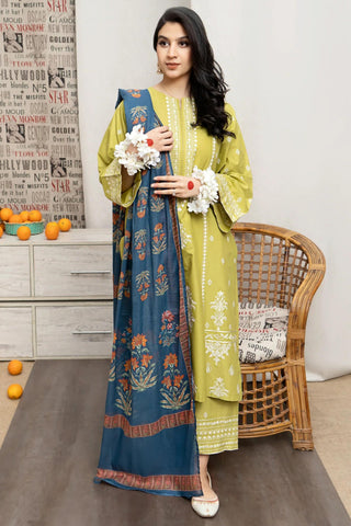 Urge Premium Luxury dhanak Unstitched 3-Piece Heavy Embroidered Suit