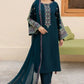 Batik Premium Dhanak Fabric Unstitched 3-Piece Heavy Embroidered Suit with Embroidered Trouser & Pallu Motif Shawl