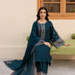 Batik Premium Dhanak Fabric Unstitched 3-Piece Heavy Embroidered Suit with Embroidered Trouser & Pallu Motif Shawl