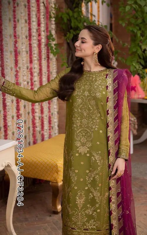ASIM JOFA ⏐ 07281934-AJ-CF3204 ⏐ CHIFFON ⏐ EMBROIDERED