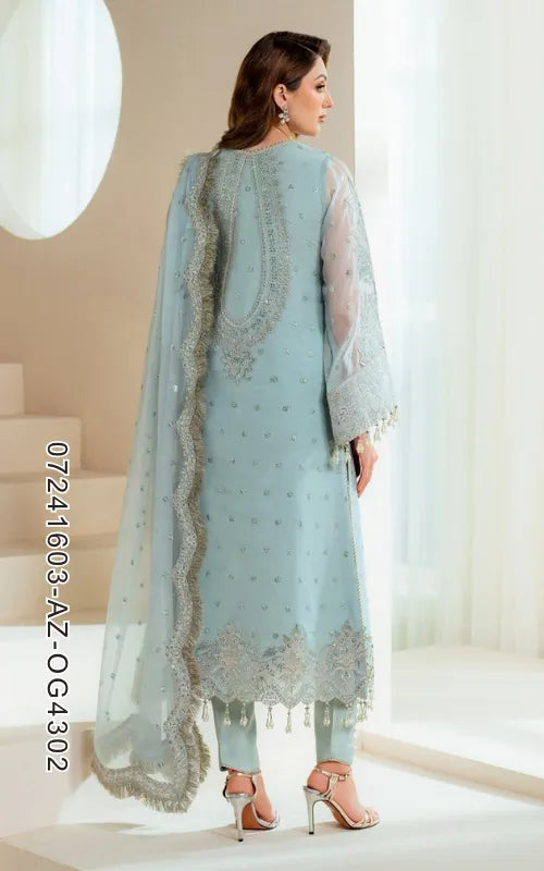 ALIZEH ⏐ 07241603-AZ-OG4302 ⏐ ORGANZA ⏐ EMBROIDERED