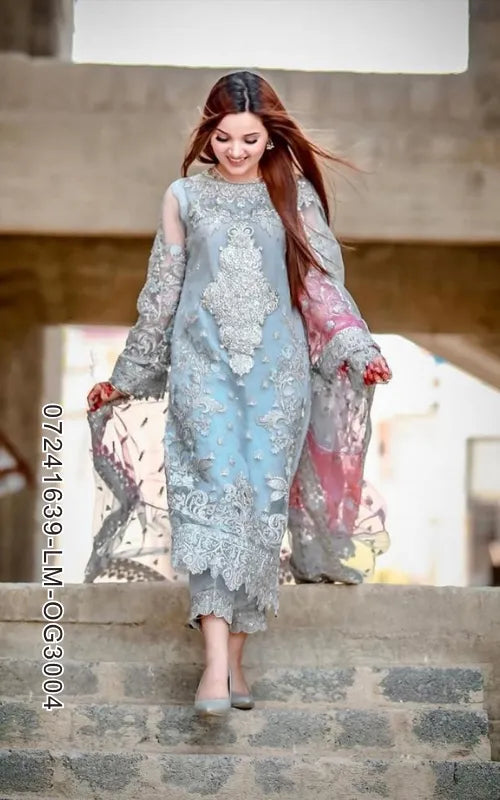 LAAM ⏐ 07241639-LM-OG3004 ⏐ ORGANZA ⏐ EMBROIDERED