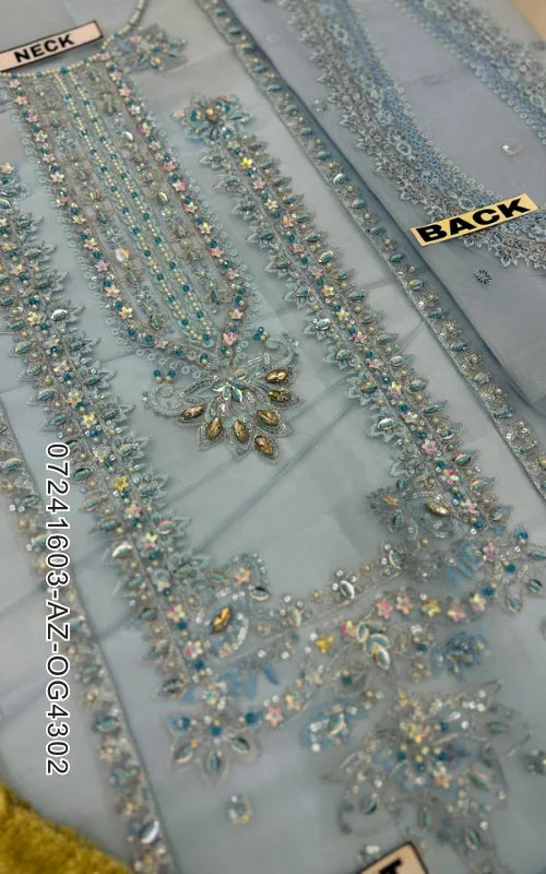 ALIZEH ⏐ 07241603-AZ-OG4302 ⏐ ORGANZA ⏐ EMBROIDERED