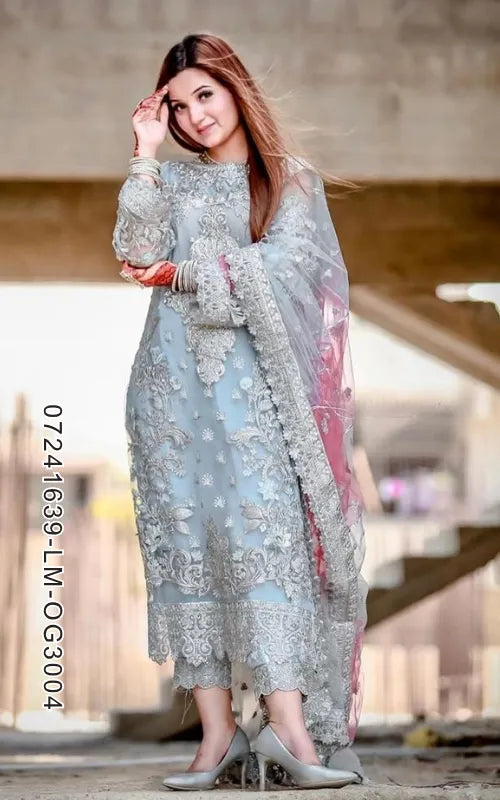 LAAM ⏐ 07241639-LM-OG3004 ⏐ ORGANZA ⏐ EMBROIDERED
