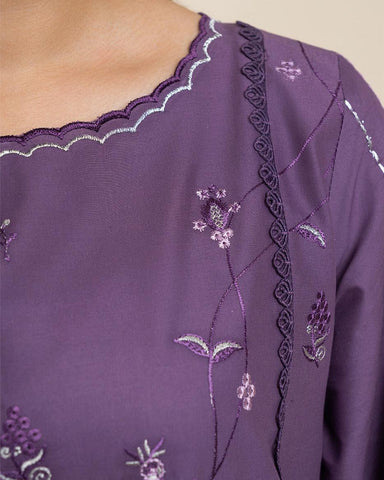 Dhanak 3-Piece Unstitched Embroidered Suit