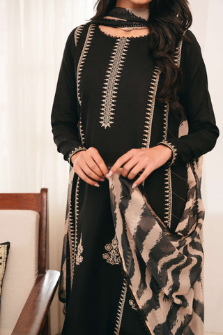 Cross Stitch - Dhanak 3-Piece Unstitched Embroidered Suit
