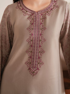 Garnet - Dhanak 3-Piece Unstitched Embroidered Suit