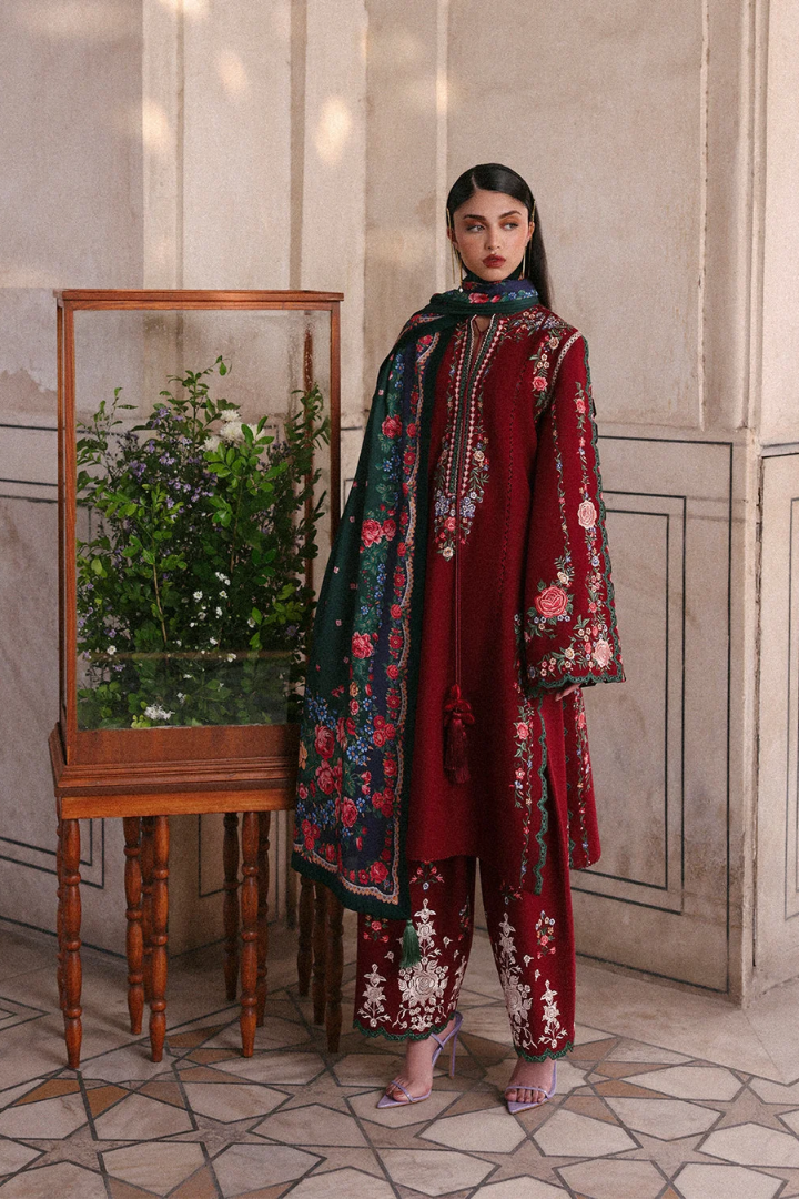 Gulshan - Dhanak 3-Piece Unstitched Embroidered Suit