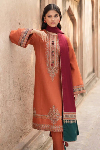 Jazmin - 3PC Unstitched Embroidered Lawn Suit - Heavy Front & Diamond Dupatta
