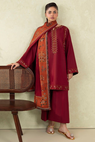 Motifz Premium Lawn – Embroidered Unstitched 3-Piece Suite with Printed Dupatta