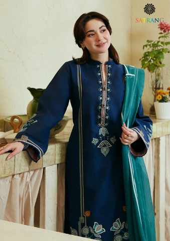 COCO by Zara Shahjahan - Dhanak 3-Piece Unstitched Embroidered Suit