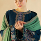 Zara Shahjahan - 3PC (Unstitched) Embroidered Dhanak Suit With Dhanak Dupatta