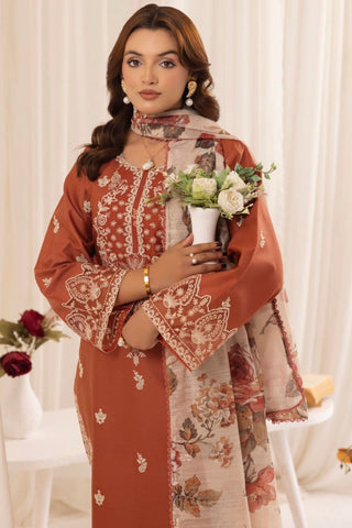 Mohagni Premium Luxury Lawn Unstitched 3-Piece Heavy Embroidered Suit