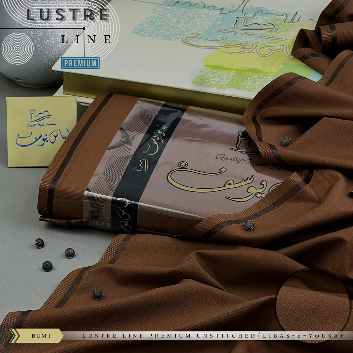LUSTER LINE | Crafted by Libas e Yousaf | Wash & Wear | Four Season | Bumt