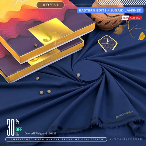 J. Men’s Suitings | Tropical Wash’n Wear | Premium Summer - Royal