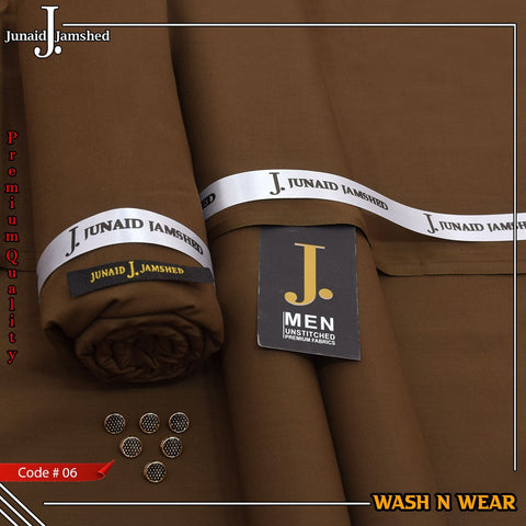 Junaid Jamshed Premium Luxury Wash & Wear Unstitched Men's Suit code-06