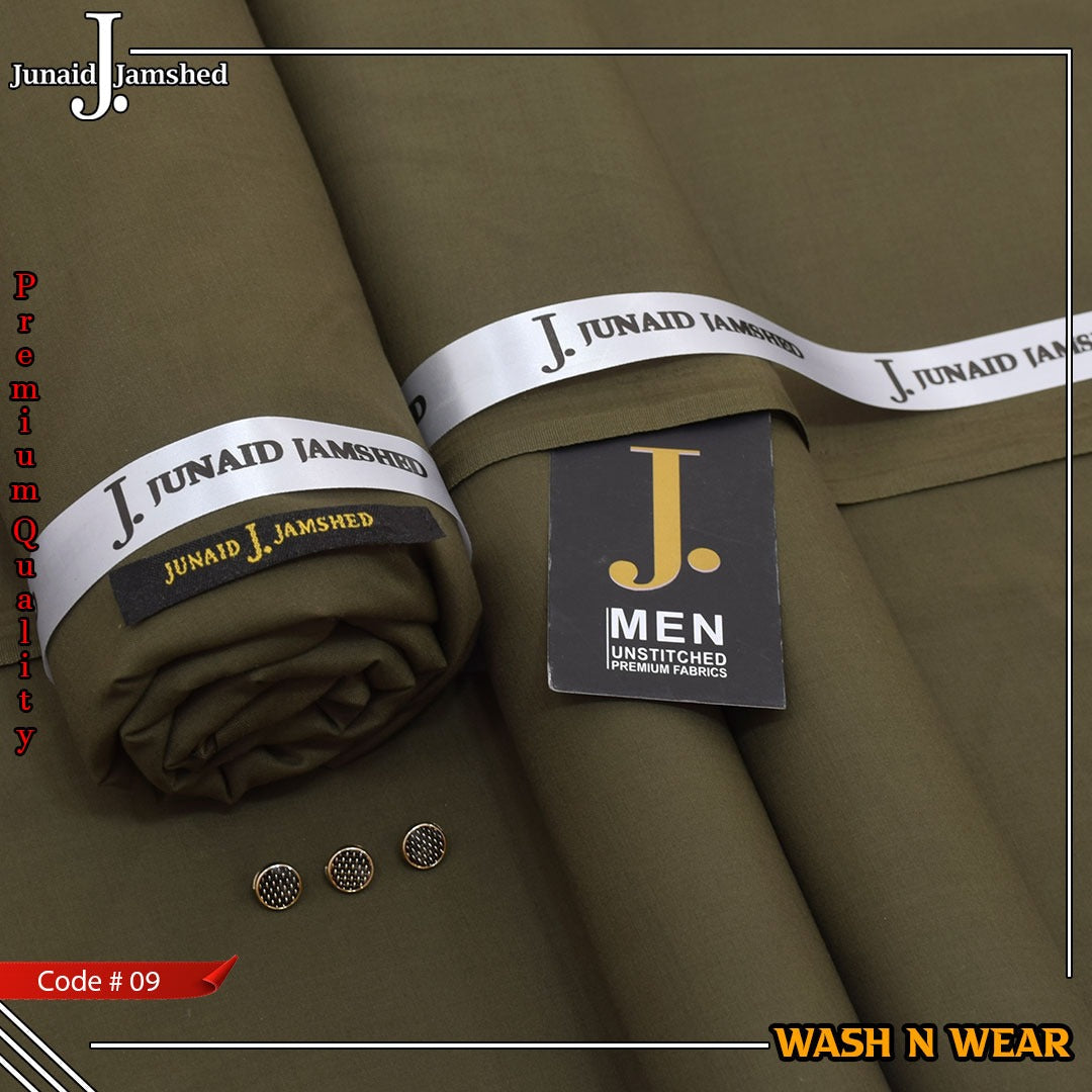Junaid Jamshed Premium Luxury Wash & Wear Unstitched Men's Suit code-09