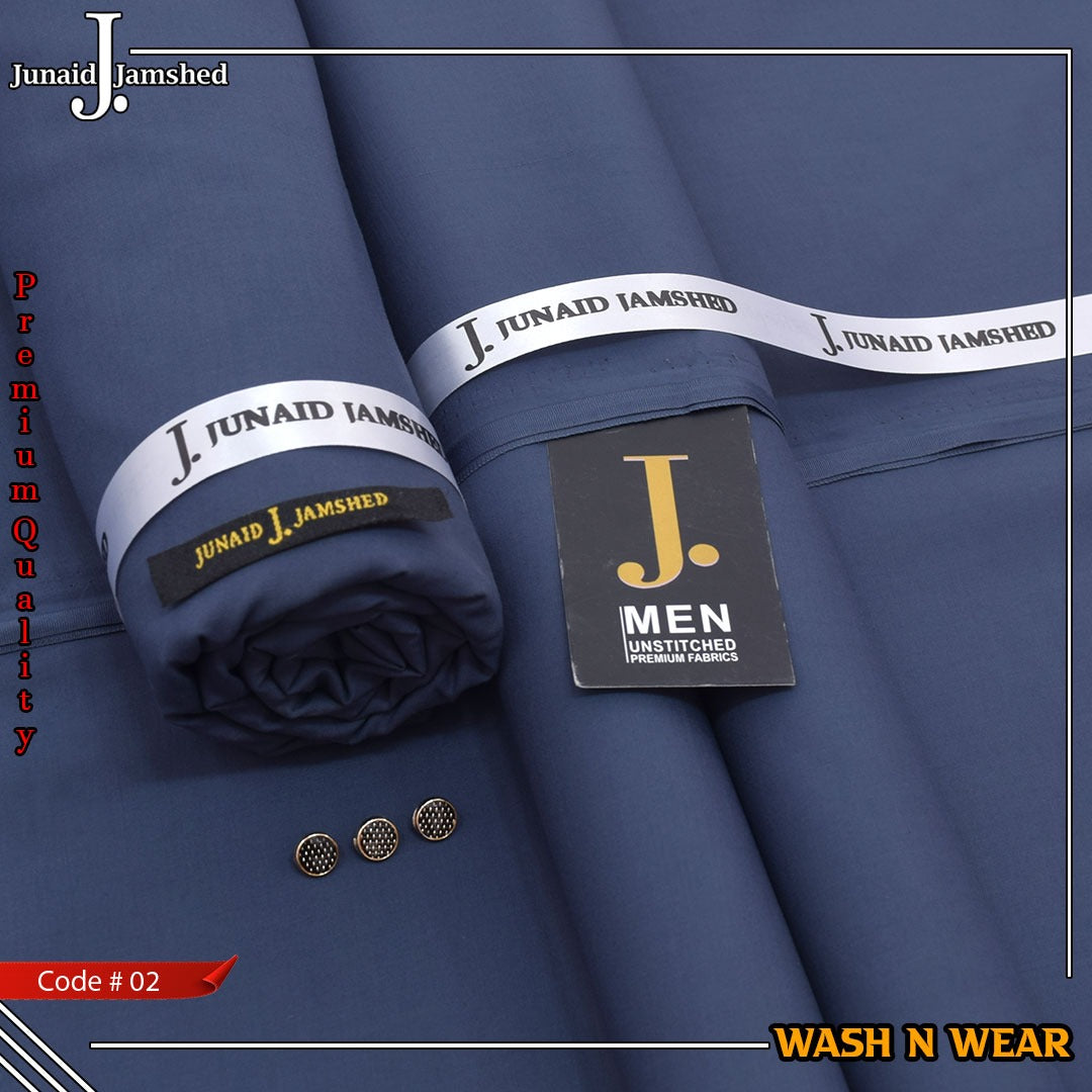 Junaid Jamshed Premium Luxury Wash & Wear Unstitched Men's Suit code-02