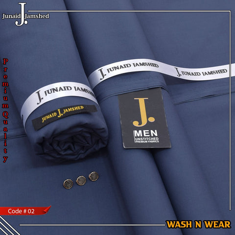 Junaid Jamshed Premium Luxury Wash & Wear Unstitched Men's Suit code-02