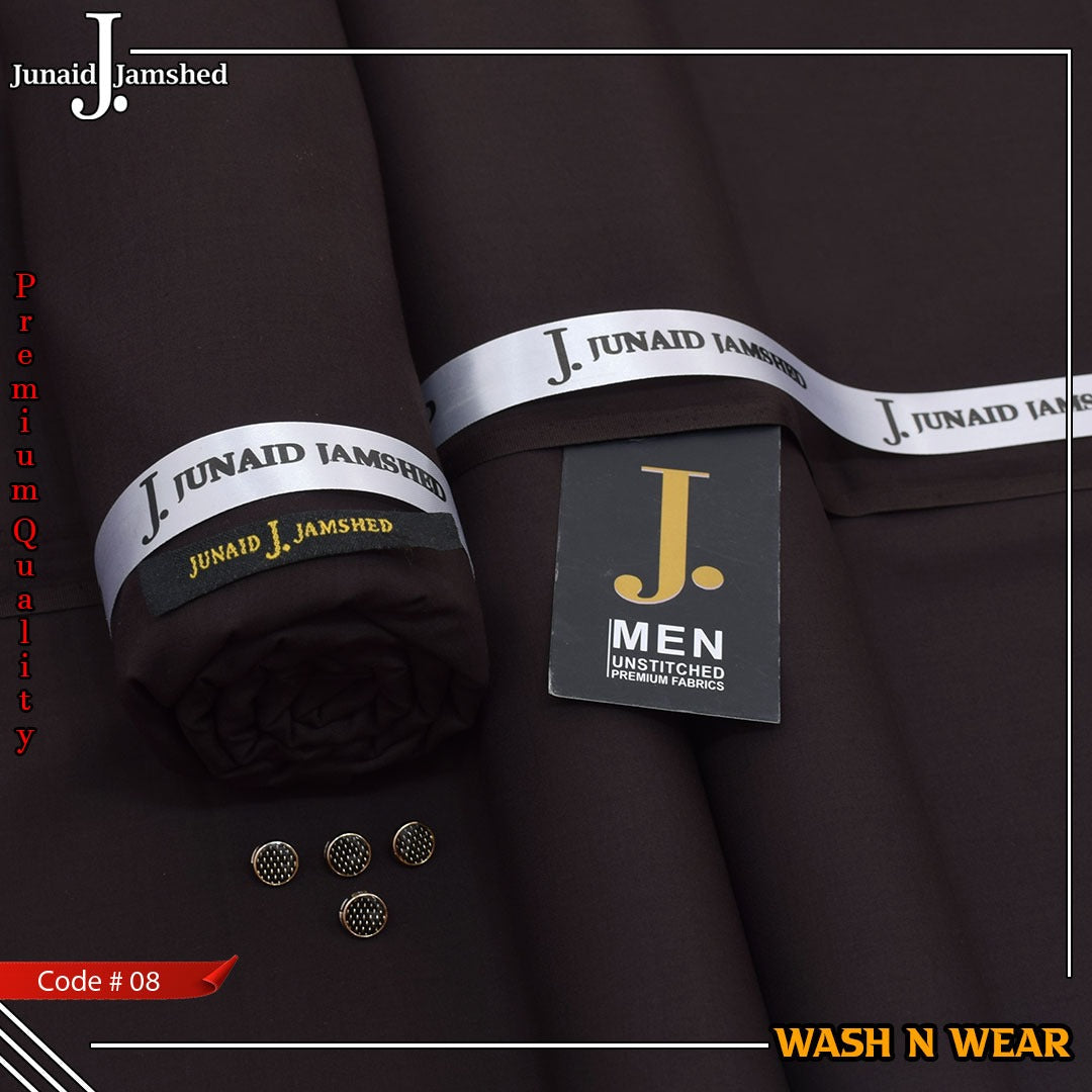 Junaid Jamshed Premium Luxury Wash & Wear Unstitched Men's Suit code-08