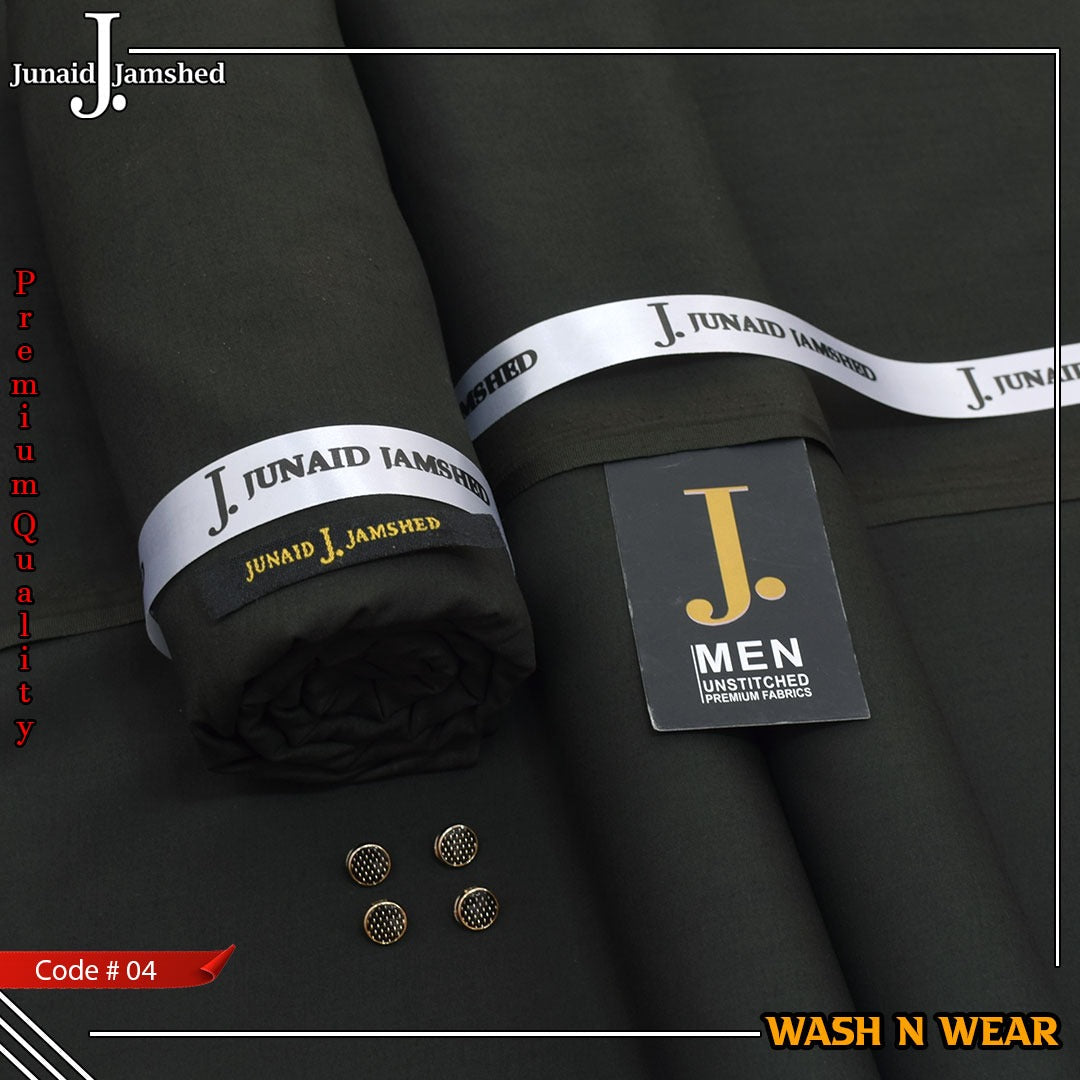 Junaid Jamshed Premium Luxury Wash & Wear Unstitched Men's Suit code-04