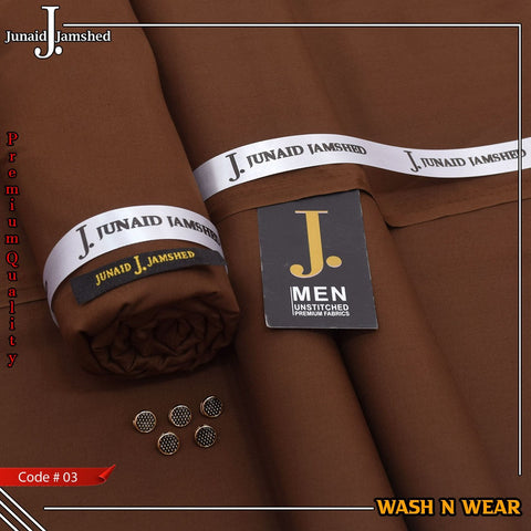 Junaid Jamshed Premium Luxury Wash & Wear Unstitched Men's Suit code-03
