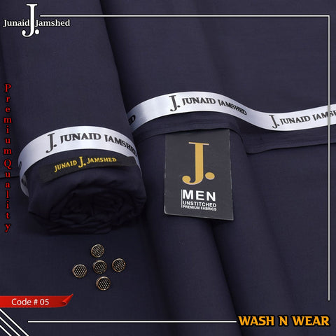 Junaid Jamshed Premium Luxury Wash & Wear Unstitched Men's Suit code-05