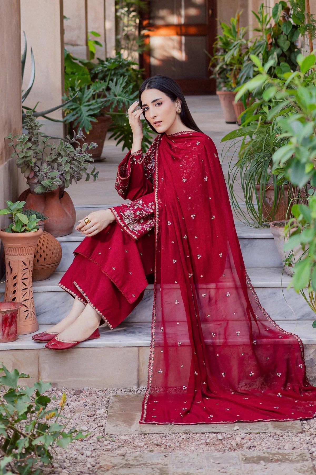 Batik Premium Luxury Lawn Unstitched 3-Piece Heavy Embroidered Suit