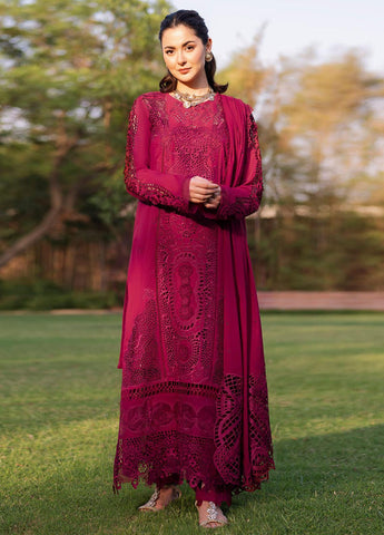 Manara - Dhanak 3-Piece Unstitched Embroidered Suit