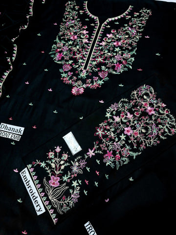 Batik - 3PC Unstitched Dhanak Embroidered Suit