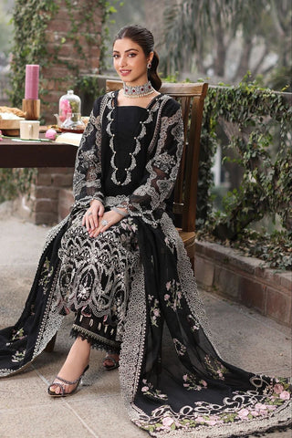 KAHF - Dhanak 3-Piece Unstitched Embroidered Suit