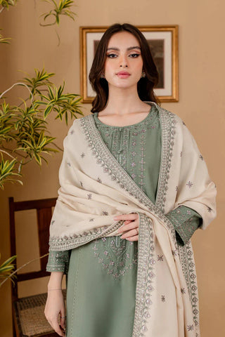 Batik - Dhanak 3-Piece Unstitched Embroidered Suit