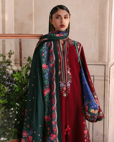 Gulshan - Dhanak 3-Piece Unstitched Embroidered Suit