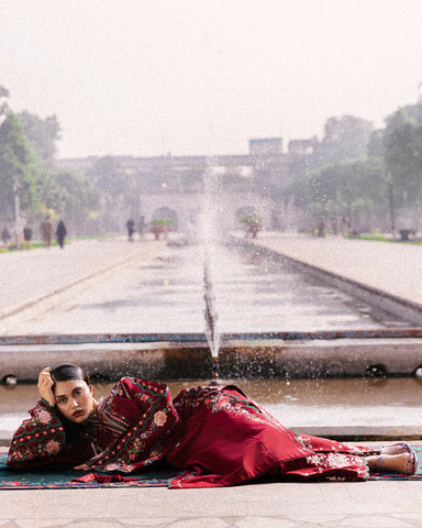 Gulshan - Dhanak 3-Piece Unstitched Embroidered Suit