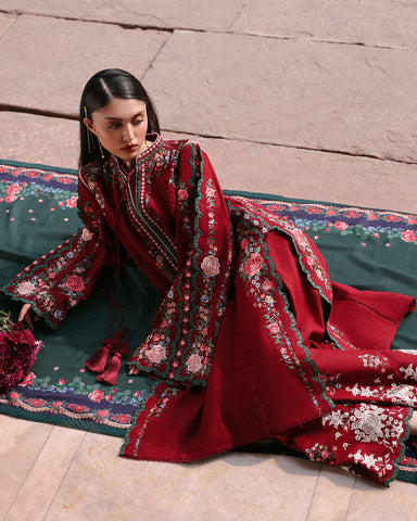 Gulshan - Dhanak 3-Piece Unstitched Embroidered Suit